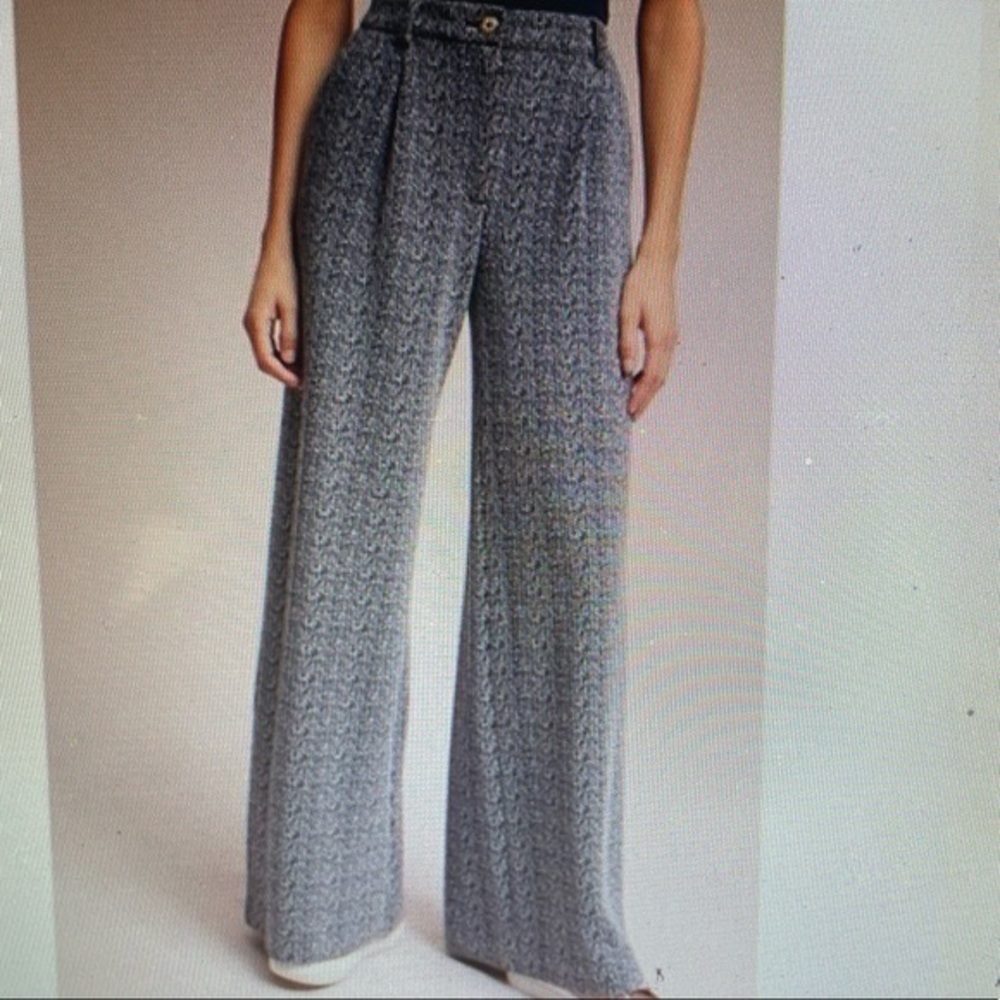 Anthropologie Gray Wide-Leg Pants - Picture 11 of 11